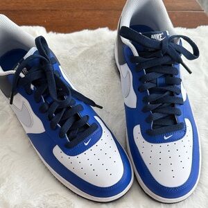 Nike game Royal Blue, grey  and White Air Force 1 ‘07 LV8 Shoes size 10.5